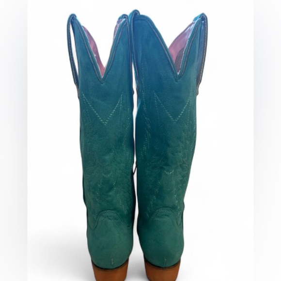 Teal Aquatic Women’s Western Cowboy Boots- Size 9 - Picture 4 of 10